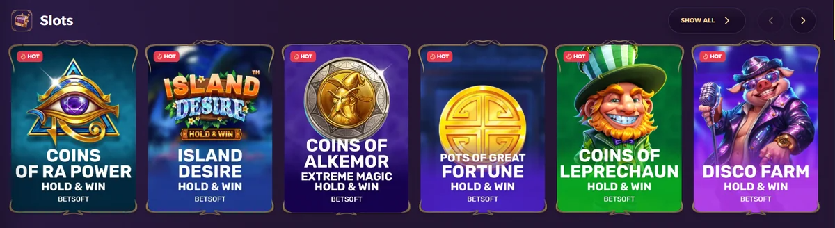 8 spinchester slots coins of ra power island desire coins of alkemor and pots of great fortune